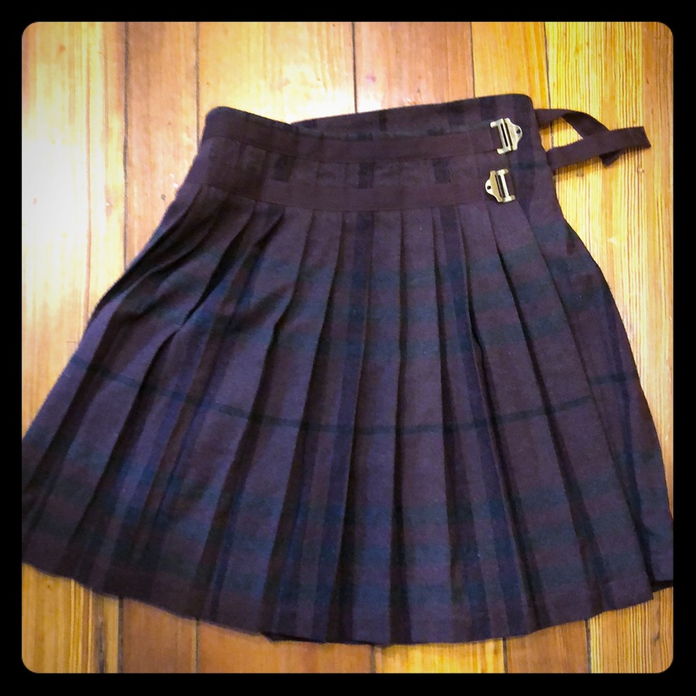 Burberry Brit Scotland style Tartan skirt